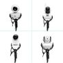 Twist Black/White | Universal Baby Monitor Holder | Secure with Straps & Clamp to Furniture | No Drilling Required | Flexible Baby Camera Mount | Baby Monitor Shelf Image 5
