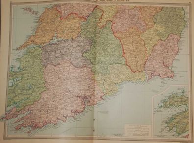 1930 Map Munster & South Leinster