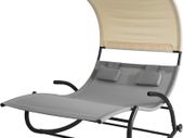 Rocking Sun Lounger  2 person with awning