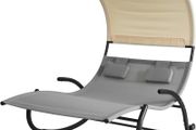 Rocking Sun Lounger  2 person with awning