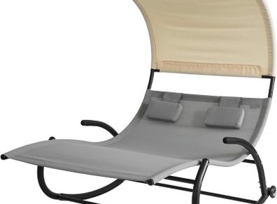 Rocking Sun Lounger  2 person with awning