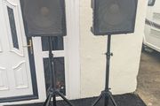 2 DAS DS-15 Passive Tops with 2 Stands