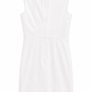 H&M White Cotton Summer Dress with beautiful floral lining UK8 EU36 Image 4