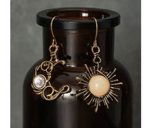 Moon & Sun Earrings - nice gift