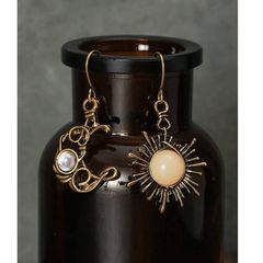 Moon & Sun Earrings - nice gift