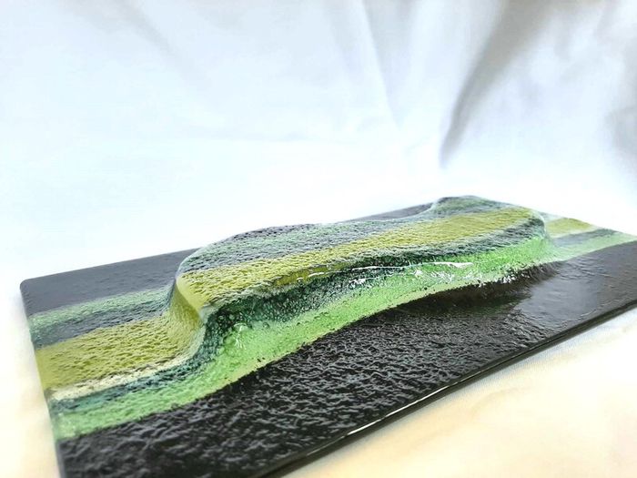 .. PRICE DROP.. Fused Glass Trays, Plates