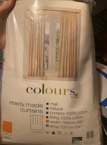 Beige curtains