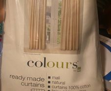 Beige curtains