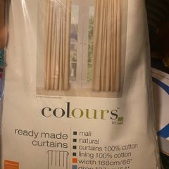 Beige curtains