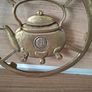 Vintage  Heavy Brass Teapot Trivet 18cm  Diameter Image 3
