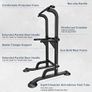 Pull Up & Dip Station Dip Stand freestanding, Height Adjustable Exercise Equipment Fitness Workout Station Pull Up Bar frame for Home Gym Image 6