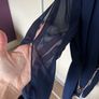 River Island Navy Dress with Gold Belt Size 10 Image 5