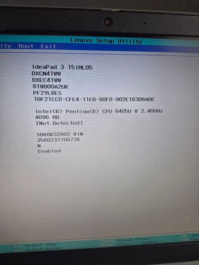 lenovo ideapad for parts or repair