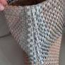 JIGSAW 100% Leather Woven Silver and Blush clutch bag - Rrp 115 Sterling Image 8