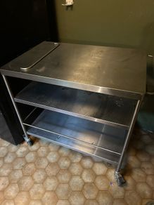 Ikea Flytta stainless steel trolley