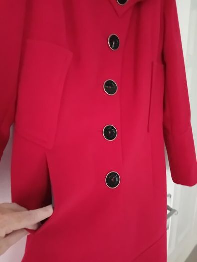 Warm Red Coat - UK 10 - Polish brand Zartex - RRP 200
