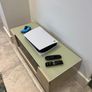 Glass TV Stand (Cream) Image 2