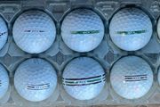 10 used Titleist AVX grade B golf balls