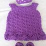 Handmade baby cardy/dress sets 0-3 months Image 7