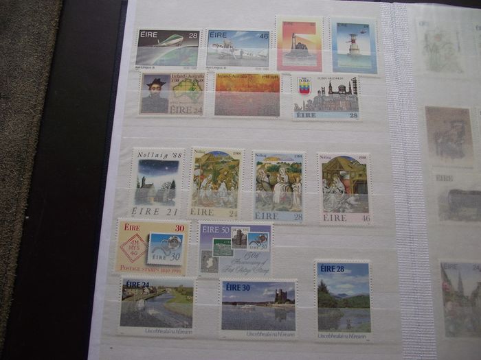 A New Stock Book With Collection Of Mint Irish Stamps N3