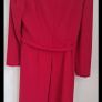 LK Bennett red crepe flare belted dress Image 9
