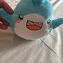 LankyBox Shark Plush Blue Stuffed Animal Toy 7" Embroidered Round 2023 Image 4
