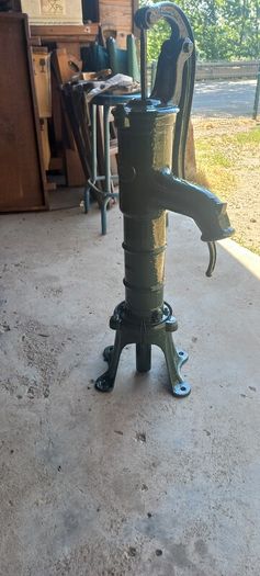 Antique  Garden water pump and Stand By Deville its a no 34 Working French Nice conditions
