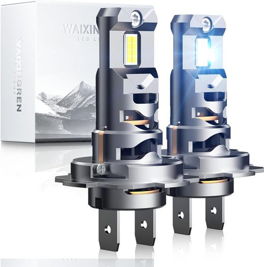H7 Headlight Bulb, 60W 26000LM 6500K Cool White for H7 Led Headlight Bulb, Halogen Replacement Bulb, Easy Installation, Pack of 2