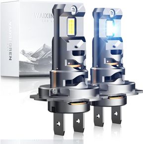 H7 Headlight Bulb, 60W 26000LM 6500K Cool White for H7 Led Headlight Bulb, Halogen Replacement Bulb, Easy Installation, Pack of 2