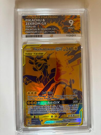pokemon pikachu & zecrom tag team 2021 promo sm248 ACE 9