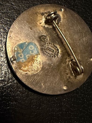 Taxco silver brooch