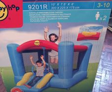 Happy hop bouncy castle