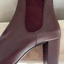 Unisa Wine / Burgundy Leather Ankle Boots Image 3