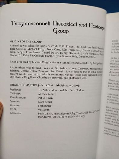Taughmaconnell, Roscommon local history