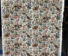 Vintage Sanderson Fabric 11 Metres Cluny