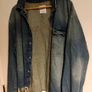 BERSHKA Distressed Denim Jacket Size L Image 5