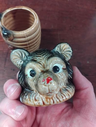 ceramic Bear double jar