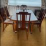 Beautiful antique mahogany dining table and chairs Image 2