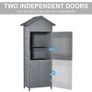 Wooden Shed Utility Timber Garden Storage Roof Tool Cabinet Lockable (FREE SHIPPING) Image 5