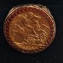 full sovereign mounted in 9ct gold ring Image 2