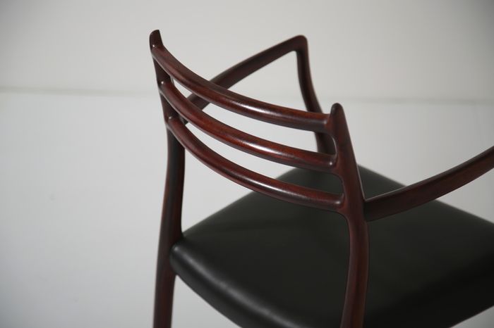 Vintage Danish Mahogany Carver Armchair Model 62 by Niels Otto Moller, 1960s