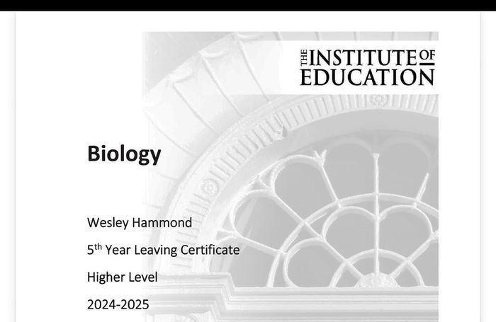 H1 Biology Institute of Education notes