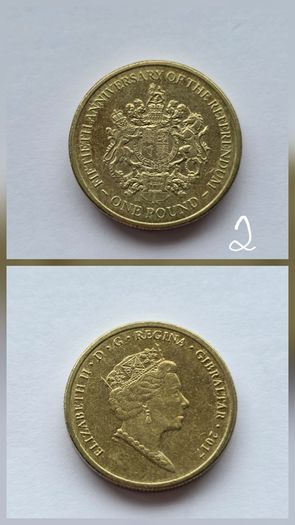 Gibraltar one Pound See Description 6 Different Coins