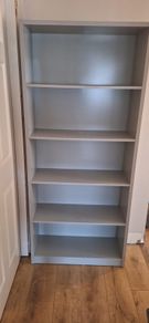 Metro Tall Wide Bookcase - Grey