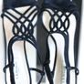 Lk Bennett Wade Black Suede Strappy Heel Sandals Size 7/40 Image 3