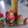 Matryoshka doll "Ladybug Red" Hand Painted Russian Dolls set of 4 Image 3