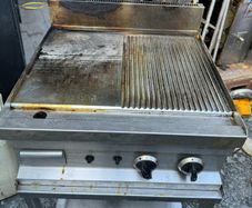 Commercial Gas Grill with Stand griddle