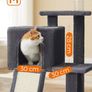 Cat Tree, Cat Tower for Indoor Cats, Kittens, Smoky Grey (FREE POSTAGE) Image 7