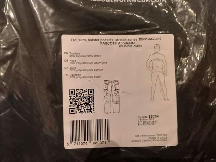 mascot work trousers