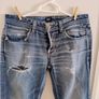Vintage Dolce and Gabbana distressed denim cotton jeans 34 inch waist and 30 inch leg see last two photos for exact measurements also see photos for one metal fastener missing FREE STANDARD POSTAGE INCLUDED Image 2